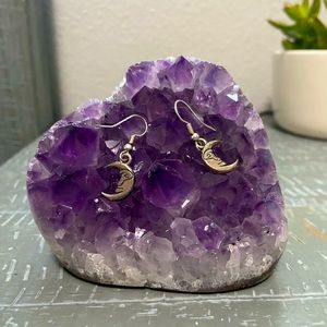 Silver Moon Earrings